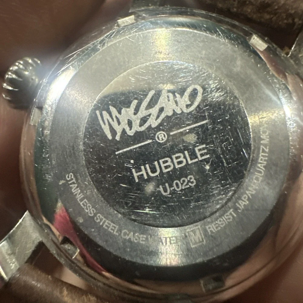 Working Mossimo U-023 Hubble Quartz Vintage Men's Watch Moss Made 34mm Rare